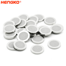 Hengko personalizado 15-20 micrones sinterizado sinterizado de metal sinterizado acero inoxidable Filtro de disco 316 para sistema de filtración